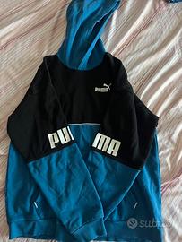 felpa puma blu e nera