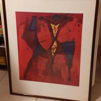 Litografia firmata Marino Marini Cavalieri I