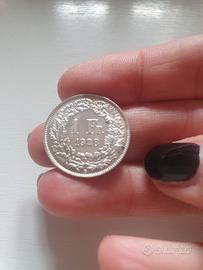Moneta d'argento da 1 franco svizzero del 1928