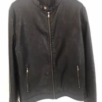 Bomber giubbotto pelle uomo nero 50 NUOVO