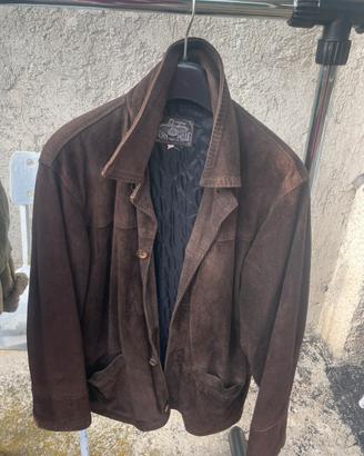 Giaccone uomo  pelle  scamosciata