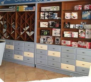 Mobile NEGOZIO ANNI 60 CON CASSETTI