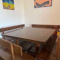 tavolo con panche