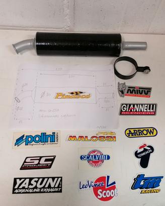 Silenziatore moto 2 tempi