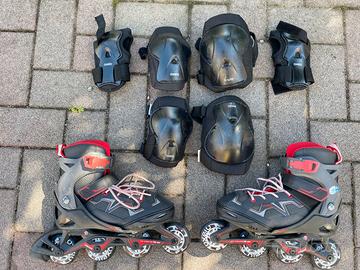 PATTINI ROLLERBLADE  + PROTEZIONI