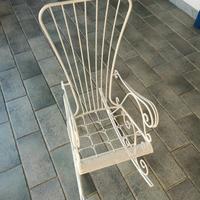 SEDIA DONDOLO METALLO PER BAMBINO ANNI 50