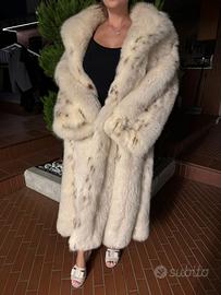 Pelliccia vera di volpe vintage sartoriale