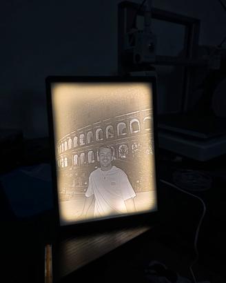 Lampada LED personalizzata con foto