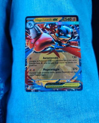 Carta Pokemon originale collezionabile Mega Lucari