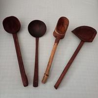 Posate mestoli utensili da cucina vintage in legno