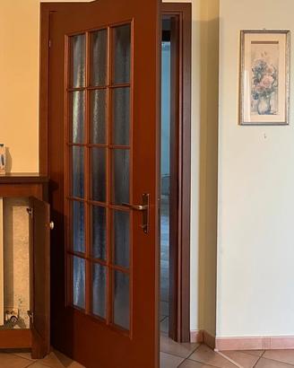 PORTA DA INTERNO IN LEGNO E VETRO 80x210
