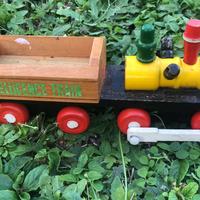 Trenino in legno vintage