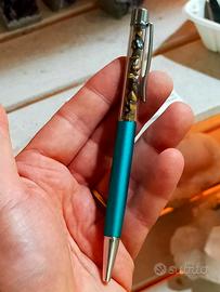 Penna con Cristalli di Occhio di Tigre