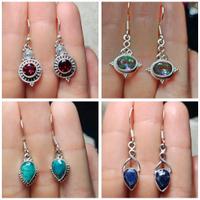 Orecchini in argento 925 e vere pietre naturali 