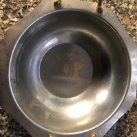Vassoio da portata vintage anni ‘60 oro 24k