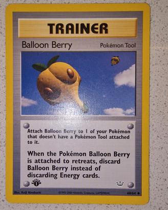 Carta Originale Balloon Berry prima edizione NR 60