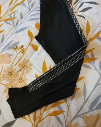 Leggings eleganti donna TG L  colore nero 