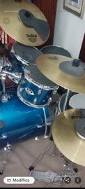 Batteria PEARL EXPORT BLU METALLIZZATO 