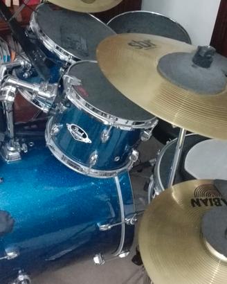 Batteria PEARL EXPORT BLU METALLIZZATO 