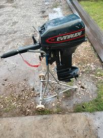 fuoribordo 15 CV 2T  evinrude + barca 4 metri 