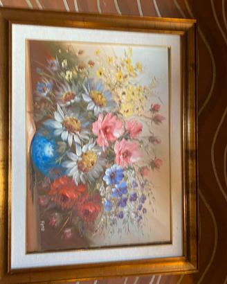 Quadri vaso di fiori, natura morta, paesaggio