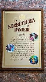Specchio vintage La Sorbetteria di Ranieri 