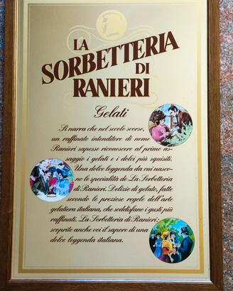 Specchio vintage La Sorbetteria di Ranieri 