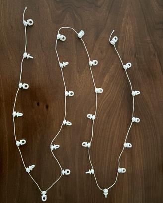 Puleggia ganci per tende a onde - 150cm, passo 6cm