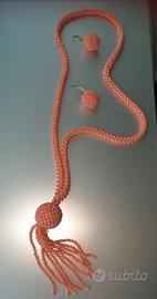 Parure di corallo rosa pelle d'angelo