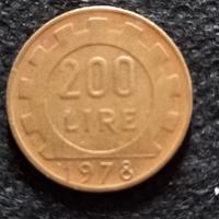 200 lire 1978 errore conio mezzaluna collo