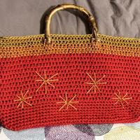 Borsa artigianale estiva in fettuccia