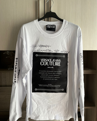 Maglietta uomo versace manica lunga