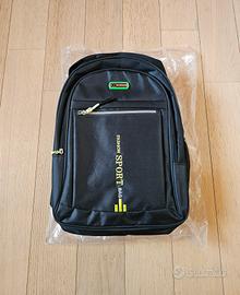 Zaino nylon nero Nuovo (40x30x12cm) 
