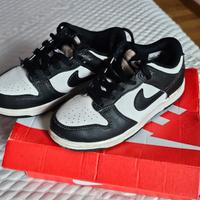 scarpe bambini nike dunk low panda 