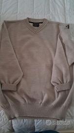 Pullover Paul & Shark in cotone, color sabbia XL