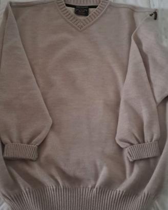 Pullover Paul & Shark in cotone, color sabbia XL