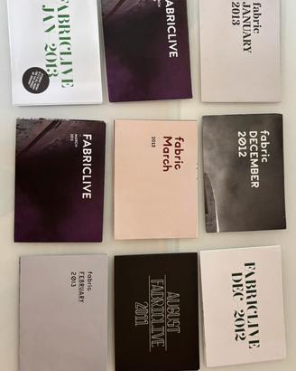 Lotto 9 Flyers poster pieghevoli fabric london