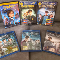 3 DVD e 3 BLU RAY ep. 1-6 di HARRY POTTER NUOVI