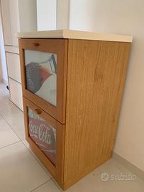 cassettiera in legno 