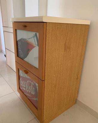 cassettiera in legno 