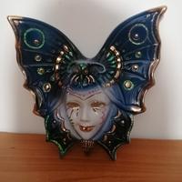Maschera Veneziana farfalla in ceramica Made in It