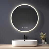 Specchio da bagno led rotondo con antiappanamento