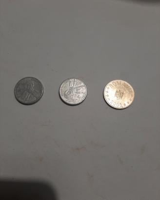 monete romania 3 pezzi