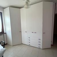 ARMADIO A 6 ANTE CON CABINA SCRIVANIA E LIBRERIA