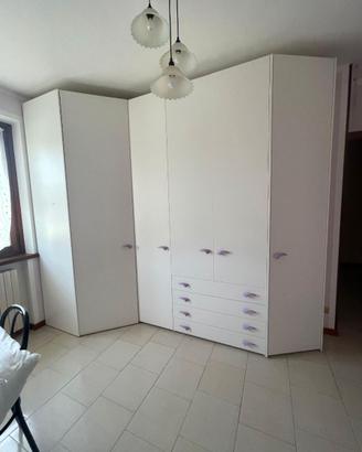 ARMADIO A 6 ANTE CON CABINA SCRIVANIA E LIBRERIA