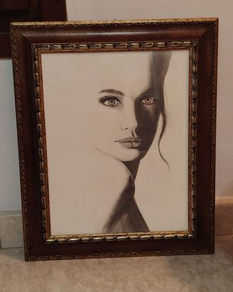 quadro con disegno a matita grafite ee