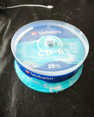 CDR verbatim 25 dischi 