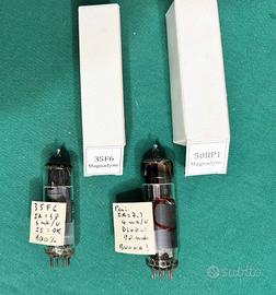 Valvole radio d’epoca Magnadyne 35F6 + 50RP1