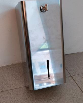 Dispenser in INOX per carta igienica intercalata