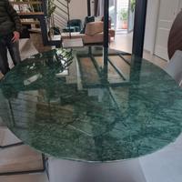 riedizione tavolo  saarinen cm.120 verde Guatemala